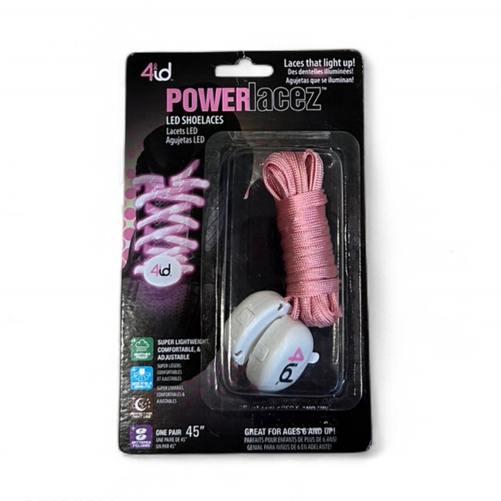 Pink LED Shoelaces - Picture 2 of 3
